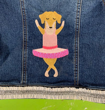 Load image into Gallery viewer, Kids&#39; Size 18 Months Embroidered Denim Jacket
