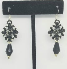 Load image into Gallery viewer, Little Black Dress Crystal Earrings
