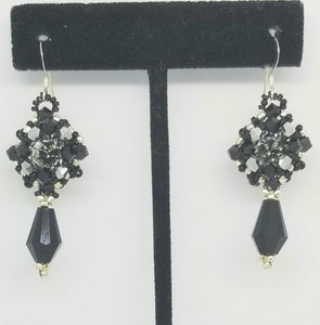 Little Black Dress Crystal Earrings