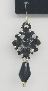 Little Black Dress Crystal Earrings